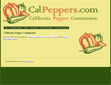Tablet Screenshot of calpeppers.com